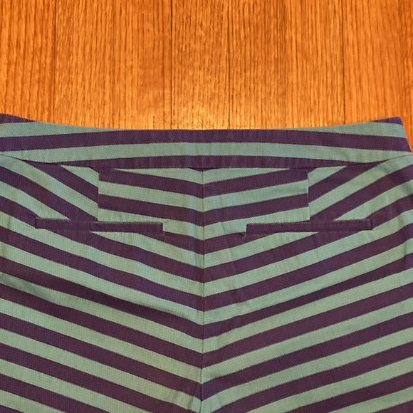 J. Crew Striped Blue and Green Shorts Size 6 - Picture 8 of 11